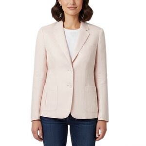 Lauren Ralph Lauren Women's Light Pink Linen Blazer Jacket Size 10